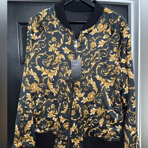 H&M Black and Gold Reversible Jacket